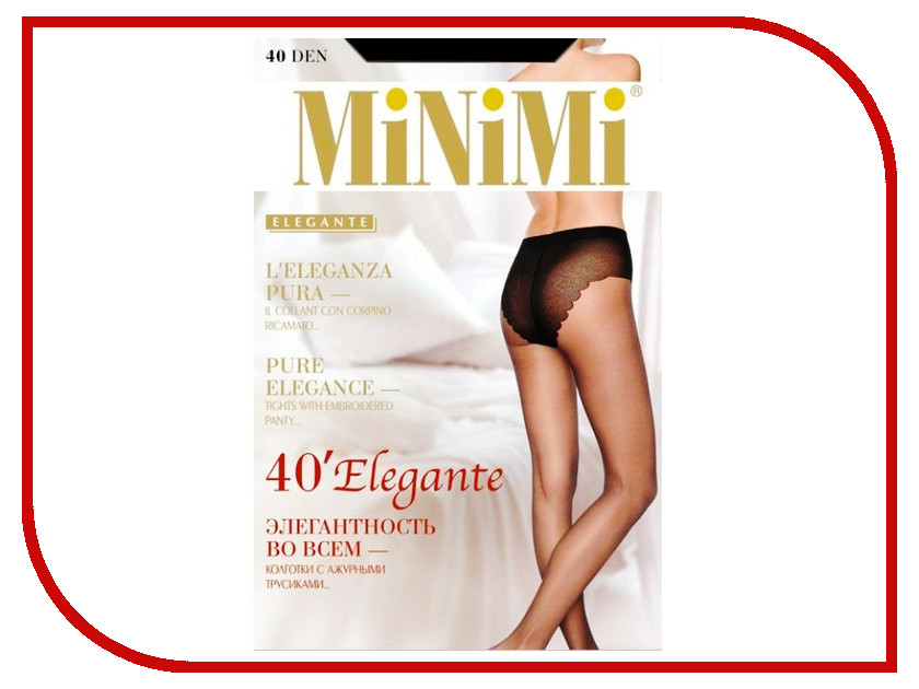 

Колготки MiNiMi Elegante размер 3 плотность 40 Den Nero