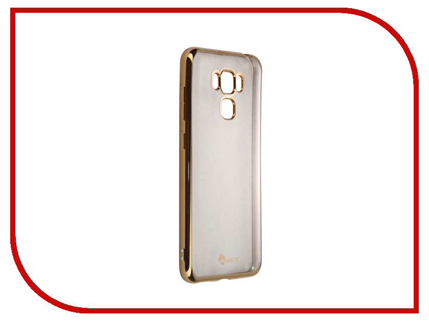 фото Аксессуар Чехол-накладка ASUS Zenfone 3 Max ZC553KL SkinBox Silicone Chrome Border 4People Gold T-S-AZC553KL-008