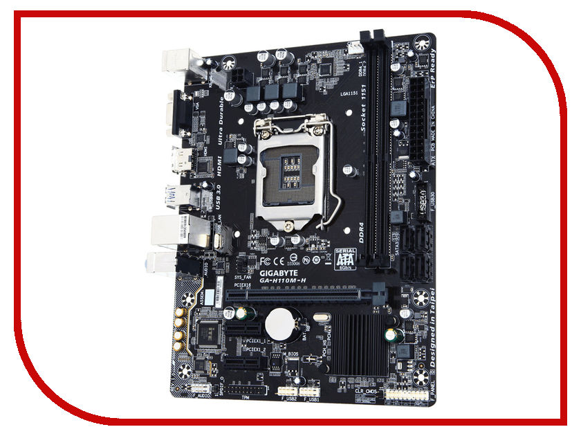 

Материнская плата GigaByte GA-H110M-H, GA-H110M-H