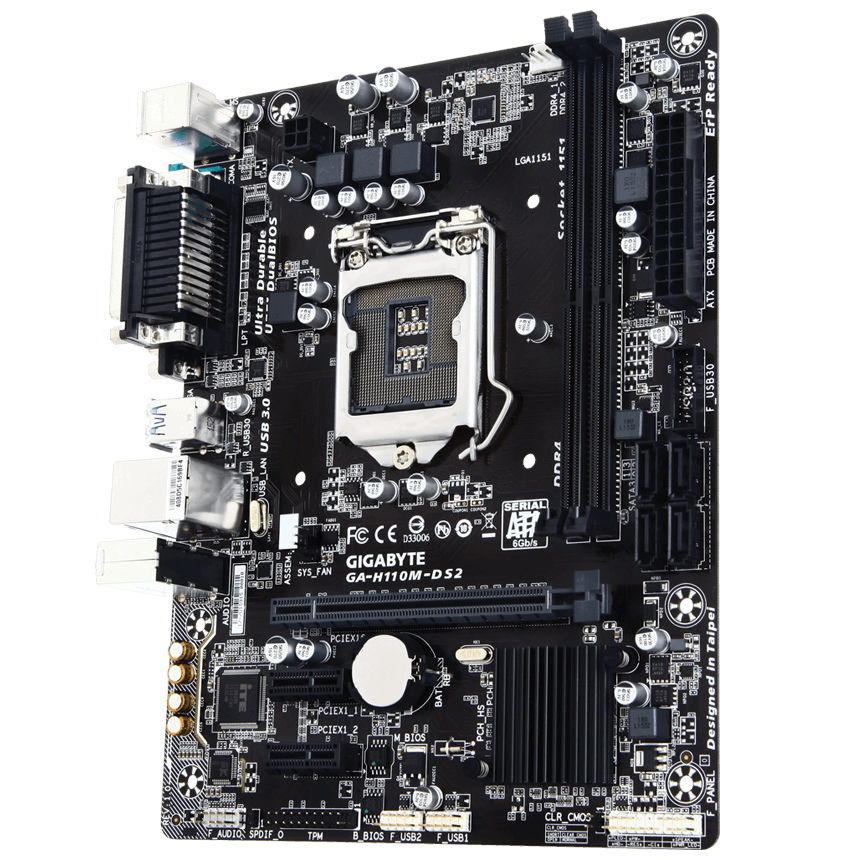 

Материнская плата GigaByte GA-H110M-DS2, GA-H110M-DS2