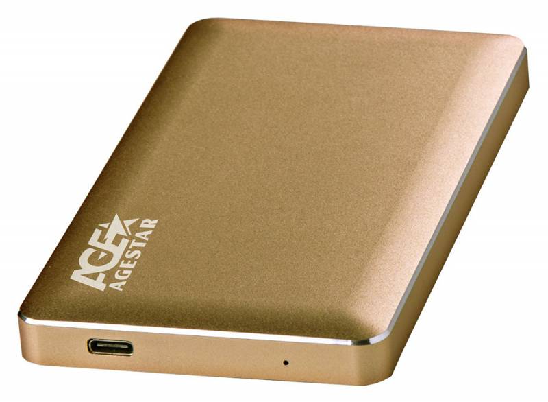 фото Внешний корпус для HDD AgeStar 31UB2A16C Aluminium Gold