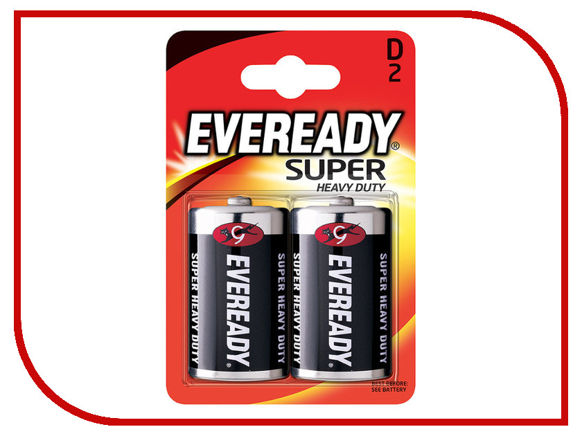 

Батарейка D - Energizer Eveready Super R20 Ni-MH (2 штуки), Eveready Super