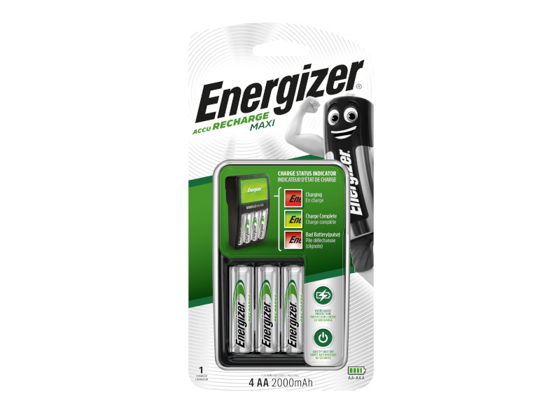 фото Зарядное устройство Energizer Maxi Charger EU + 4 ак. AA 2000 mAh 638582