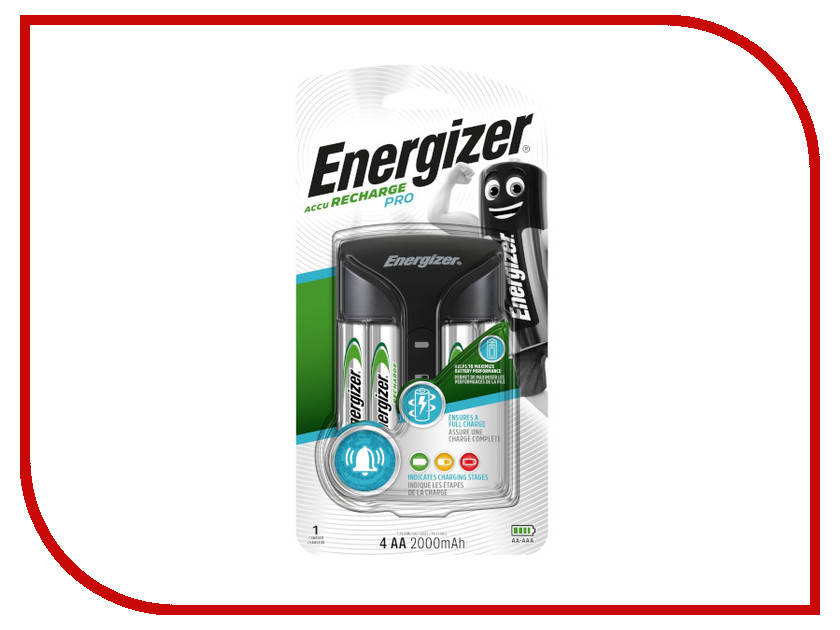 фото Зарядное устройство Energizer Pro Charger + 4 AA 2000 mAh 639837