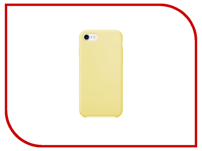 фото Аксессуар Чехол Krutoff Silicone Case для APPLE iPhone 7 Yellow 10739