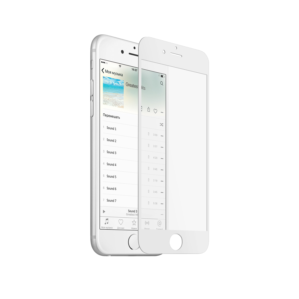 

Аксессуар Защитное стекло Mobius для APPLE iPhone 6/ 6 S 3D Full Cover White