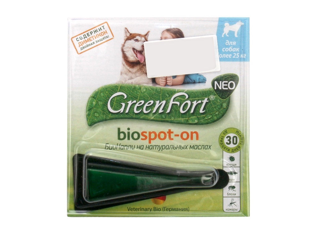 фото Средство защиты от клещей greenfort био капли g203