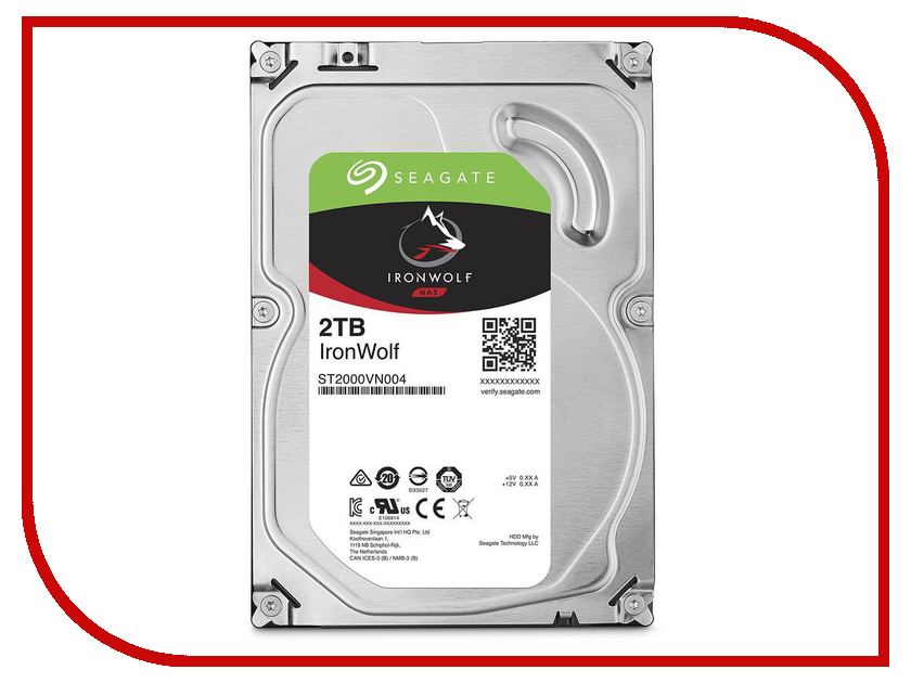 фото Жесткий диск 2Tb - Seagate IronWolf NAS ST2000VN004