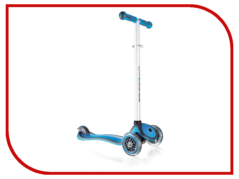 

Самокат Y-SCOO Globber Primo Plus Cyan Blue со светящимися колесами, Globber Primo Plus