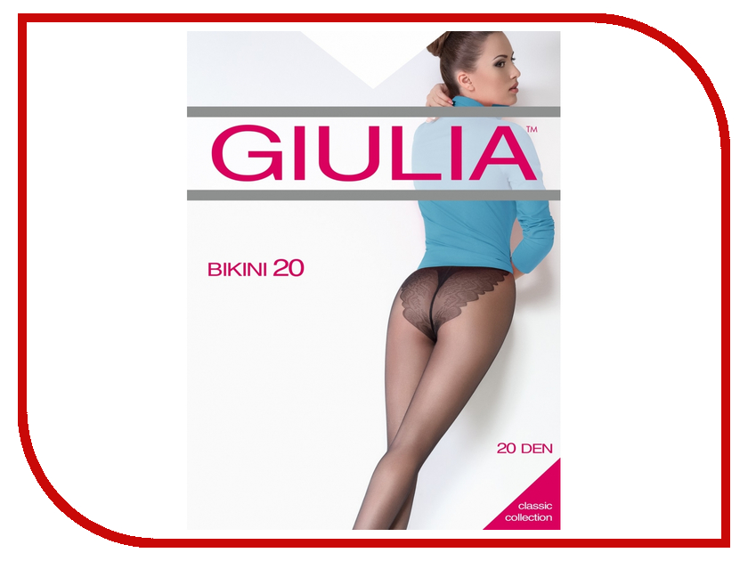 

Колготки Giulia Bikini размер 2 плотность 20 Den Nero