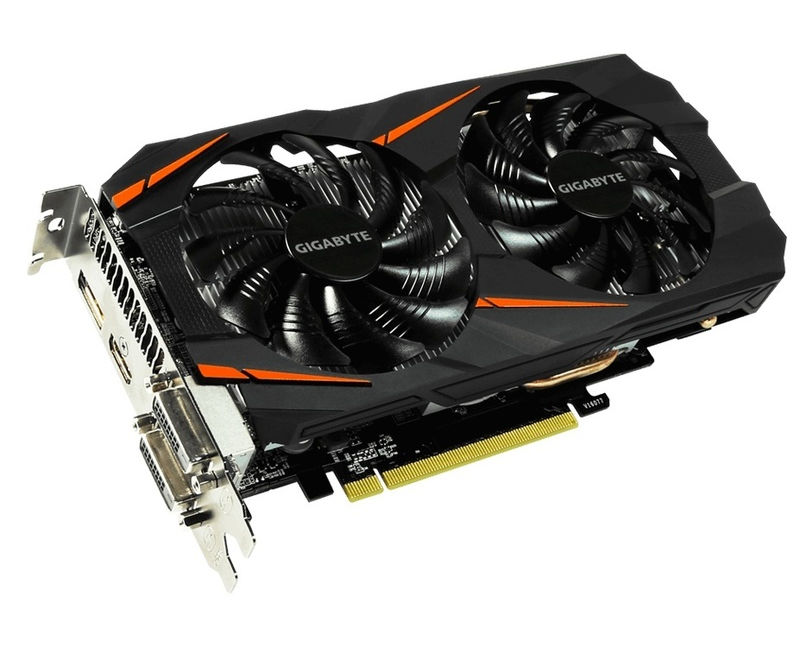 

Видеокарта GigaByte GeForce GTX 1060 1531Mhz PCI-E 3.0 6144Mb 8008Mhz 192 bit 2xDVI HDMI HDCP Windforce GV-N1060WF2-6GD, GV-N1060WF2-6GD