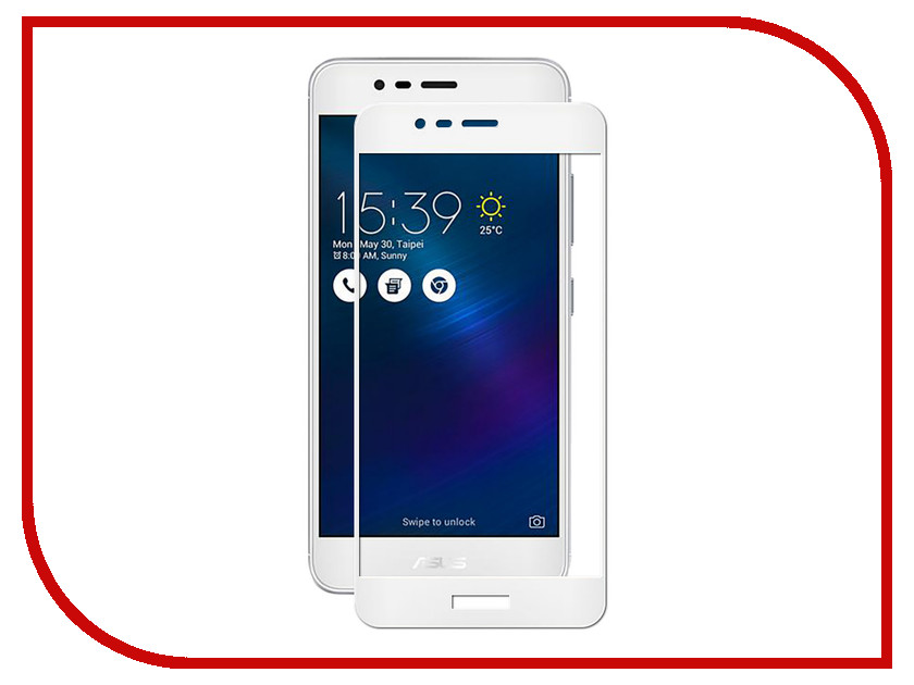 

Аксессуар Защитное стекло ASUS ZenFone 3 Max ZC520TL Onext с рамкой White 41304