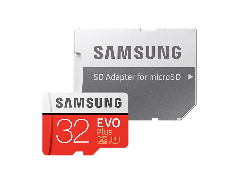 Zakazat.ru: Карта памяти 32Gb - Samsung - Micro Secure Digital HC EVO Plus UHS-I Class 10 SAM-MB-MC32GARU с переходником под SD