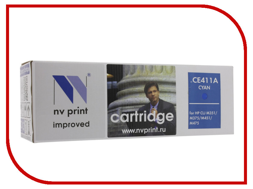 

Картридж NV Print HP CE411A Cyan для LaserJet Color M351a/M375nw/M451dn/M451dw/M451nw/M475dn/M475dw 2600k