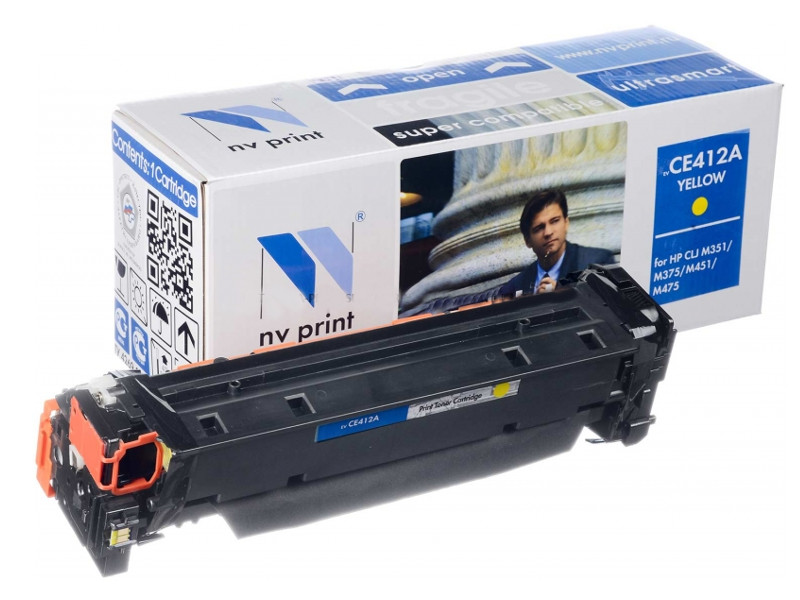 

Картридж NV Print HP CE412A Yellow для LaserJet Color M351a/M375nw/M451dn/M451dw/M451nw/M475dn/M475dw 2600k, HP CE412A