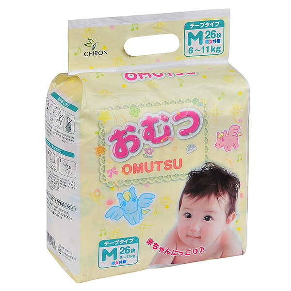 

Подгузники OMUTSU M 6-11кг 26шт, M 6-11кг