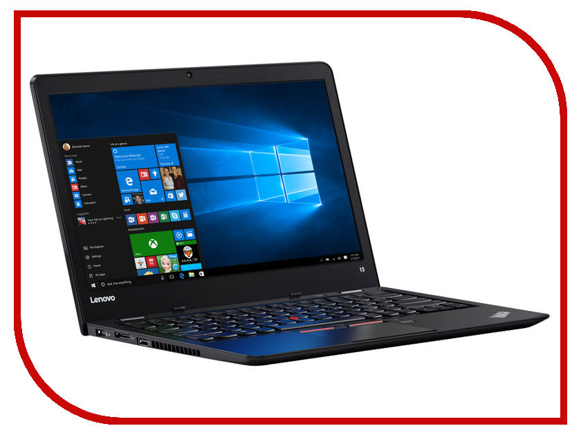 фото Ноутбук Lenovo ThinkPad 13 20J1S01400 (Intel Core i3-7100U 2.4 GHz/4096Mb/180Gb SSD/No ODD/Intel HD Graphics/Wi-Fi/Bluetooth/Cam/13.3/1366x768/Windows 10 64-bit)