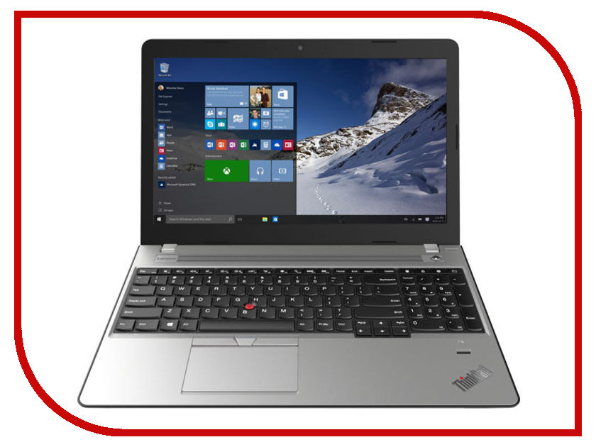 фото Ноутбук Lenovo ThinkPad Edge 570 20H50079RT Black-Silver (Intel Core i5-7200U 2.5 GHz/4096Mb/500Gb/DVD-RW/Intel HD Graphics 620/Wi-Fi/Bluetooth/Cam/15.6/1366x768/Windows 10)