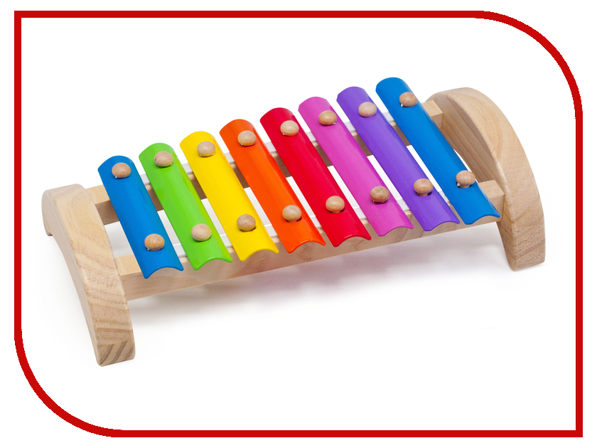 фото Детский музыкальный инструмент Мир деревянных игрушек Ксилофон 8 тонов Д379