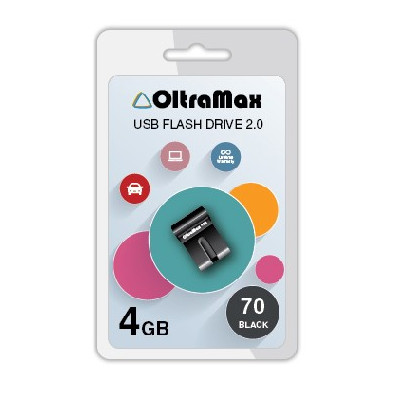 Zakazat.ru: USB Flash Drive 4Gb - OltraMax 70 Black OM-4GB-70-Black