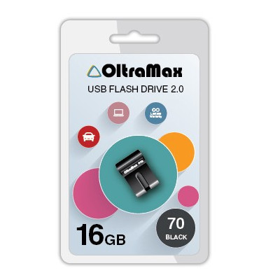 

USB Flash Drive 16Gb - OltraMax 70 Black OM-16GB-70-Black, 70