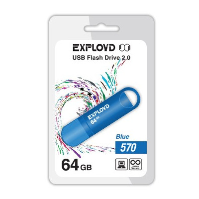 фото USB Flash Drive 64Gb - Exployd 570 EX-64GB-570-Blue