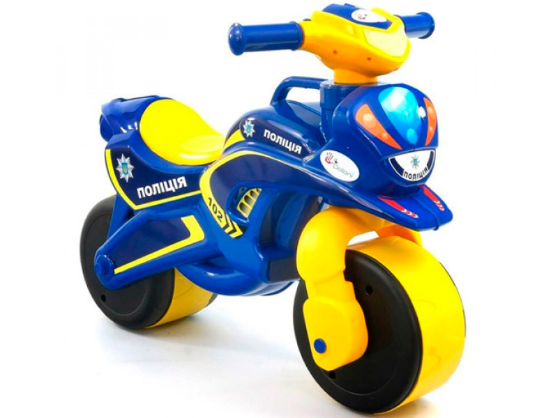 

Беговел Doloni Мотобайк 139/57 Yellow-Blue, Мотобайк