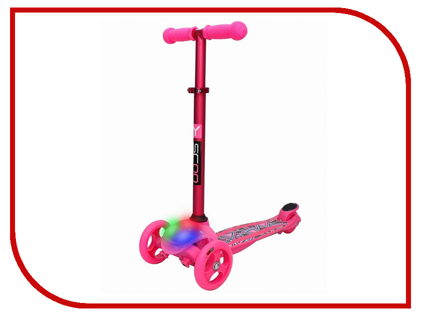 

Самокат Y-SCOO RT Trio Diamond 120 Kaleidoscope Pink