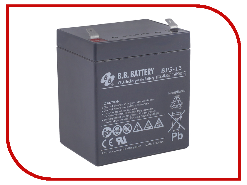 фото Аккумулятор для ИБП B.B.Battery BP 5-12