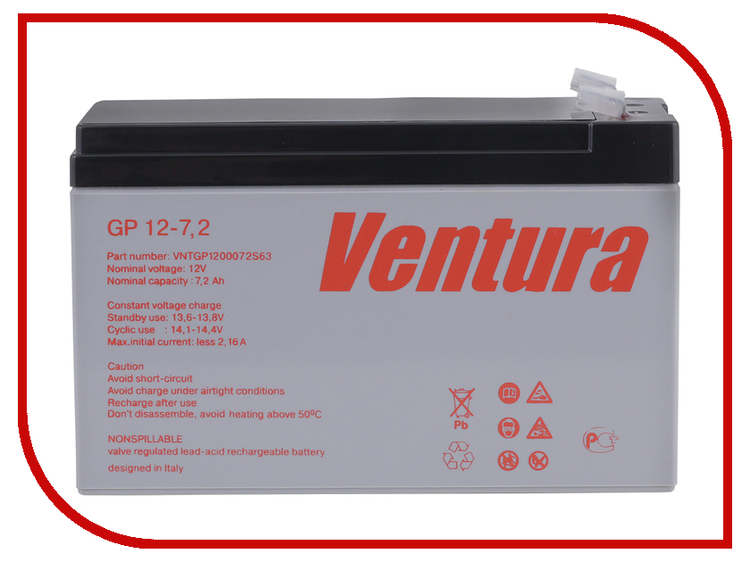 фото Аккумулятор для ИБП Ventura GP 12-7.2