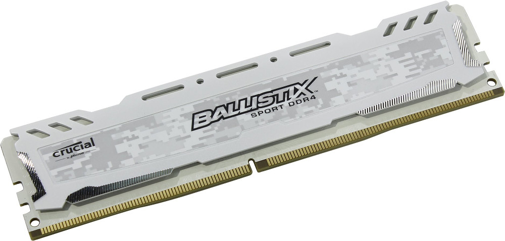 фото Модуль памяти Crucial Ballistix Sport LT White DDR4 UDIMM 2666MHz PC4-21300 - 16Gb BLS16G4D26BFSC