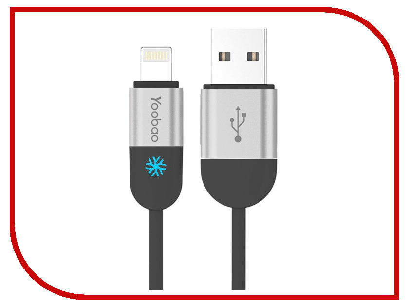 

Аксессуар Yoobao USB - Lightning YB-417 Black