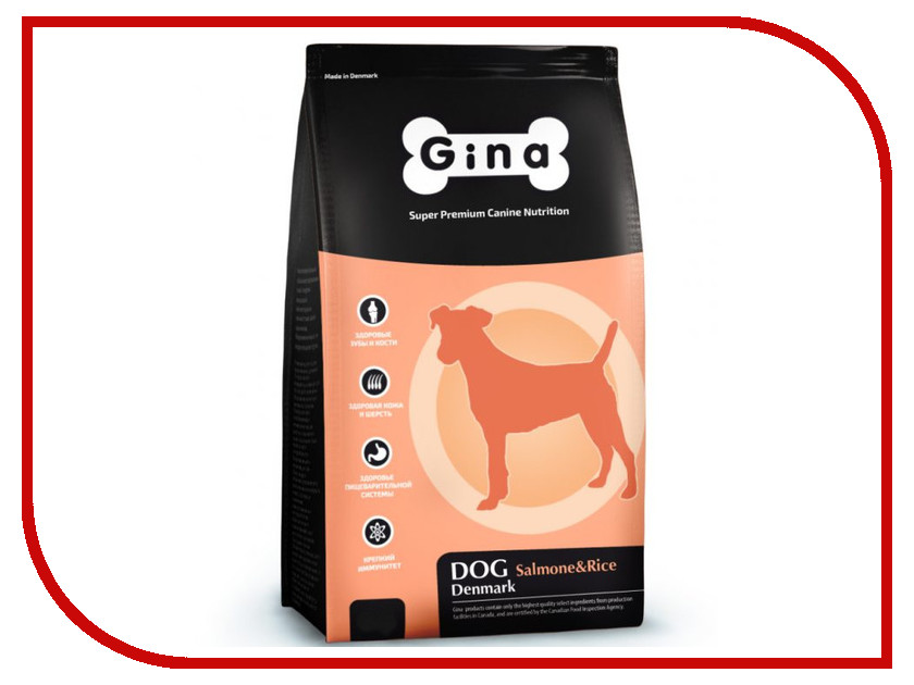 

Корм Gina Dog Salmon & Rice 18kg 400116.3
