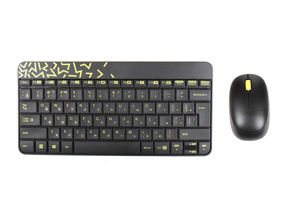 Набор Logitech MK240 Nano Black-Yellow USB цена и фото