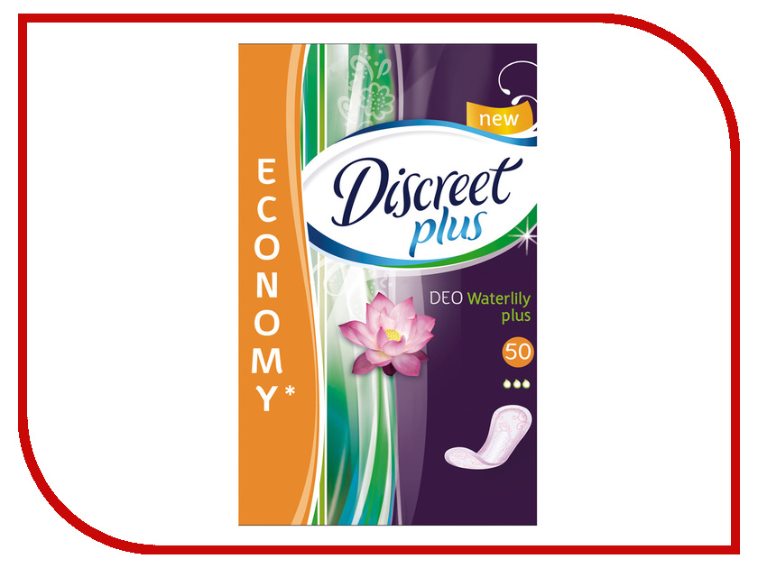 

Discreet Ежедневные Deo Water Lily Plus Trio AD-83731002 50шт