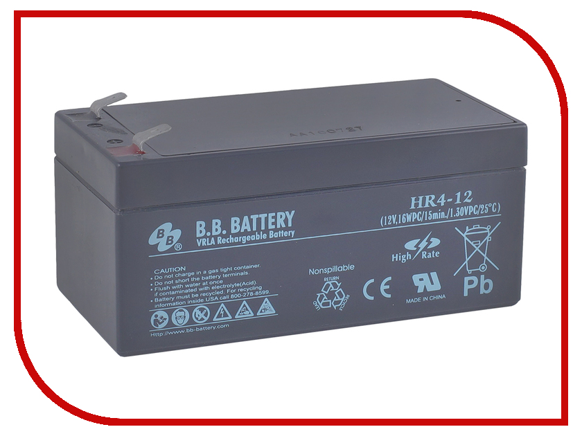 фото Аккумулятор для ИБП B.B.Battery HR 4-12