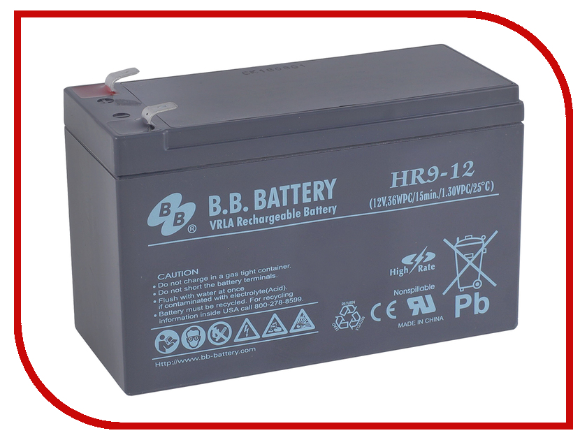 фото Аккумулятор для ИБП B.B.Battery HR 9-12