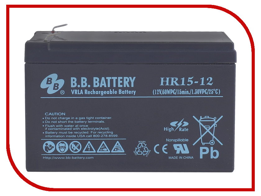 фото Аккумулятор для ИБП B.B.Battery HR 15-12