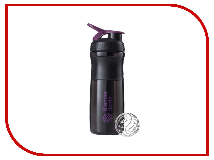 фото Шейкер BlenderBottle SportMixer 828ml Black-Plum BB-SM28-BPLU