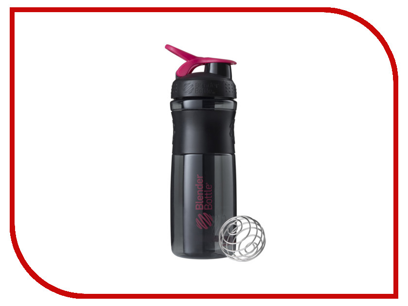 фото Шейкер BlenderBottle SportMixer 828ml Black-Crimson BB-SM28-BPIN