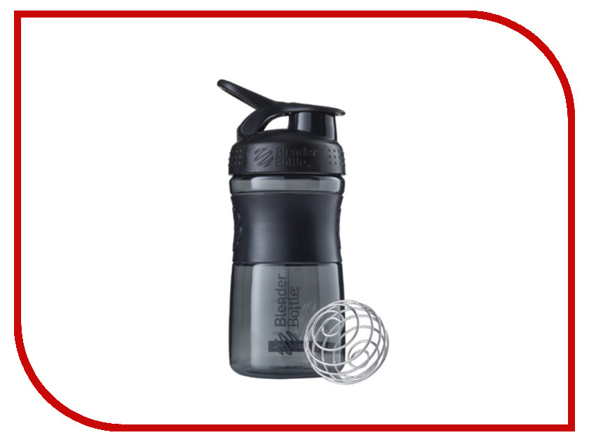 фото Шейкер BlenderBottle SportMixer 591ml Black-Black BB-SM20-BBLK