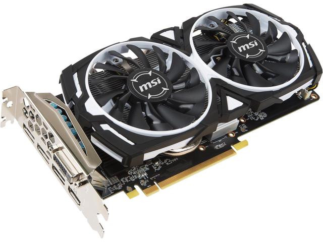 

Видеокарта MSI Radeon RX 470 ARMOR 1230Mhz PCI-E 3.0 4096Mb 6600Mhz DVI HDMI RX 470 ARMOR 4G OC, RX 470 ARMOR 4G OC