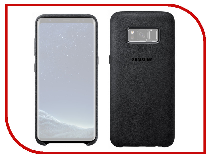 фото Аксессуар Чехол Samsung Galaxy S8 Alcantara Cover Dark Grey EF-XG950ASEGRU