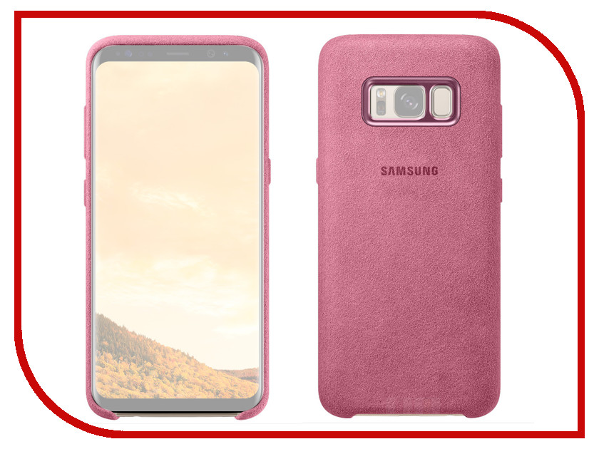 фото Аксессуар Чехол Samsung Galaxy S8 Plus Alcantara Cover Pink EF-XG955APEGRU