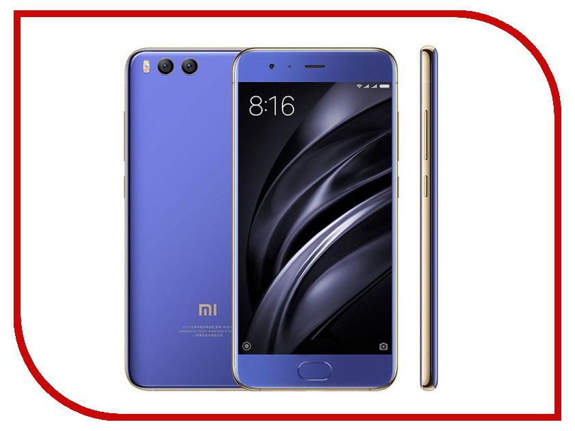 фото Сотовый телефон Xiaomi Mi6 128Gb Blue