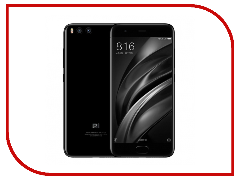 фото Сотовый телефон Xiaomi Mi6 64Gb Black