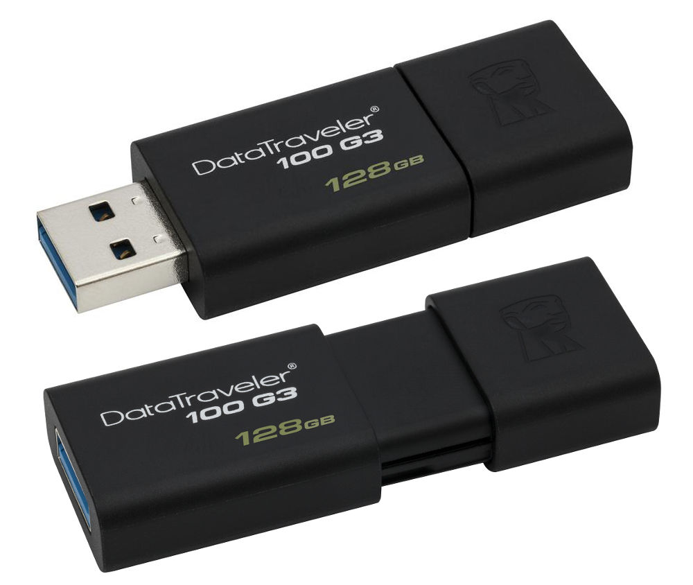 Zakazat.ru: USB Flash Drive 128Gb - Kingston FlashDrive Data Traveler 100 G3 DT100G3/128GB