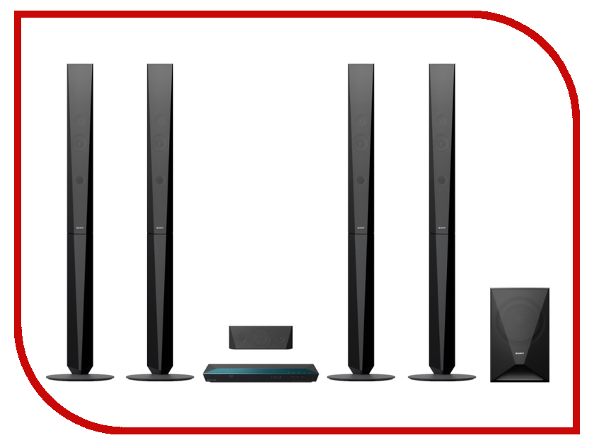 

Комплект Sony BDV-E6100 Black, BDV-E6100