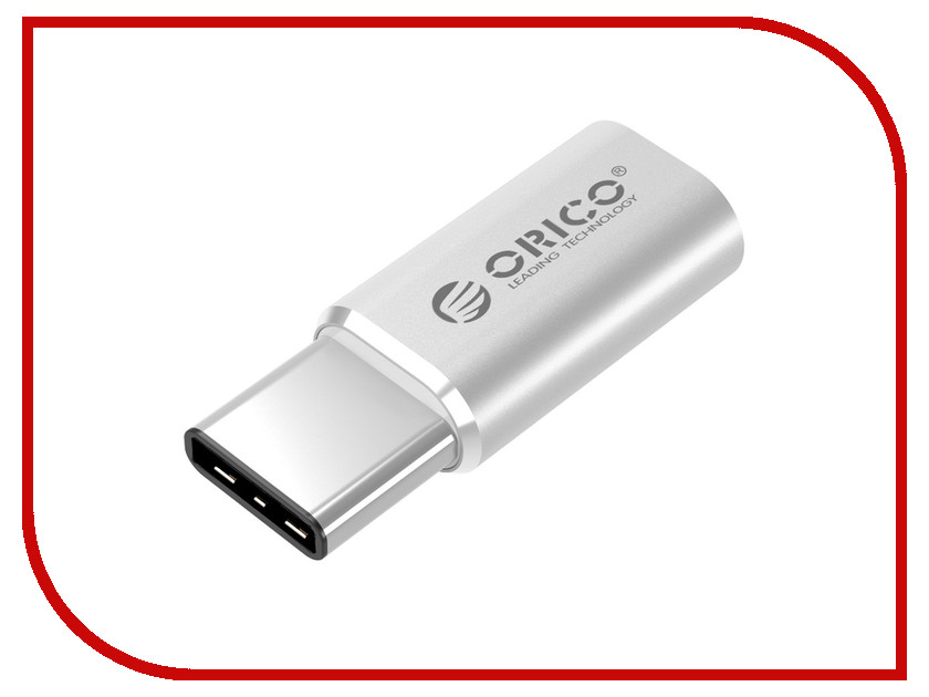 фото Аксессуар Orico CTM1 Micro to Type-C USB2.0 Adapter Silver