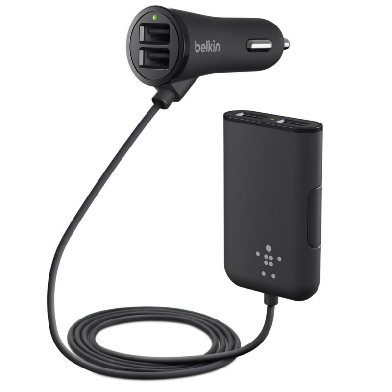 

Зарядное устройство Belkin Car Charger Passenger 4-Port F8M935bt06-BLK, F8M935bt06-BLK